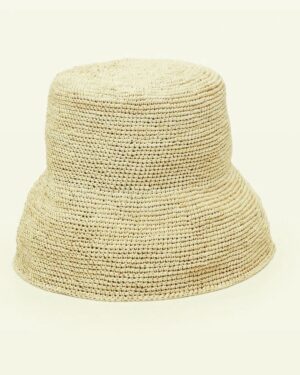 crochet natural hat